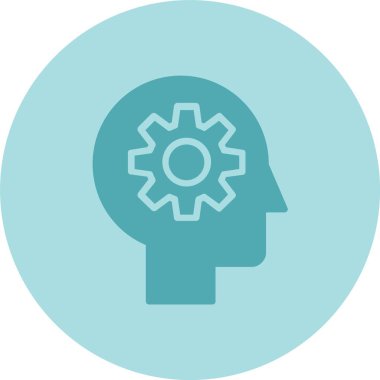 Zihin Kabartma Çemberi Gradyan Simgesi