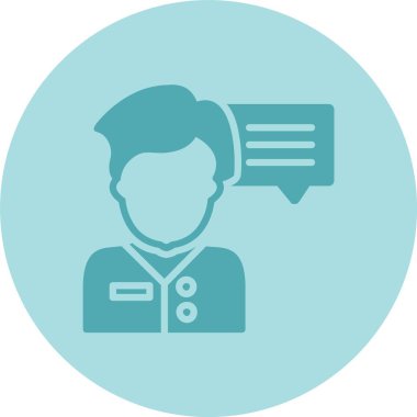 Söylenti Kabartma Çemberi Gradyan Simgesi