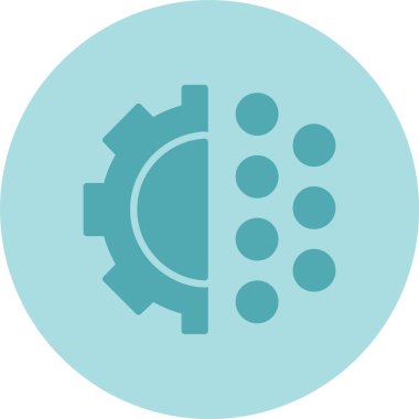 Sayısallaştırma Kabartma Çemberi Gradyan Simgesi