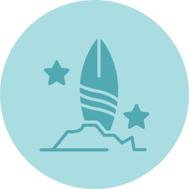 Sup Kabartma Çemberi Gradyan Simgesi