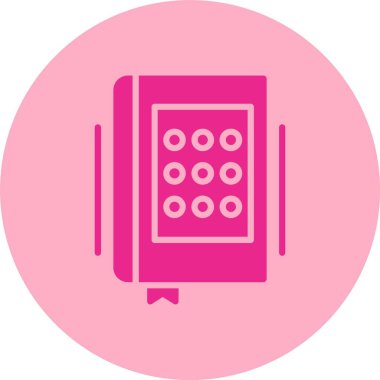 Braille Kodu Kabartma Çemberi Gradyan Simgesi