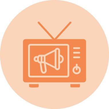 Propaganda Kabartma Çemberi Gradyan Simgesi