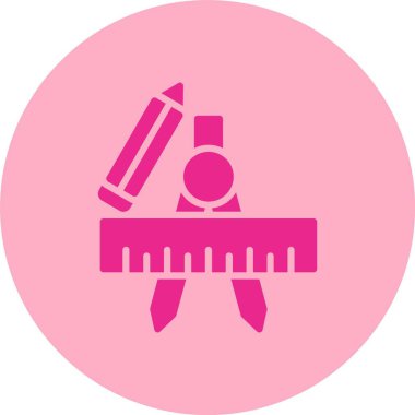 Geometri Kabartma Çemberi Gradyan Simgesi