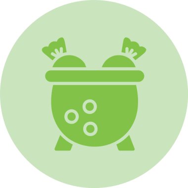 Kazan Kabartma Çemberi Gradyan Simgesi