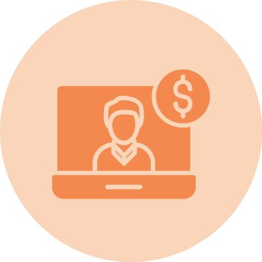 Serbest Kabartma Çemberi Gradyan Simgesi