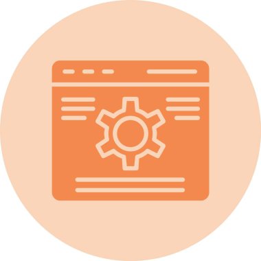 Web sitesi Bakım Çemberi Gradyan Simgesi