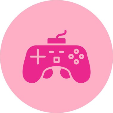 Joystick Glyph Çember Gradyan Simgesi