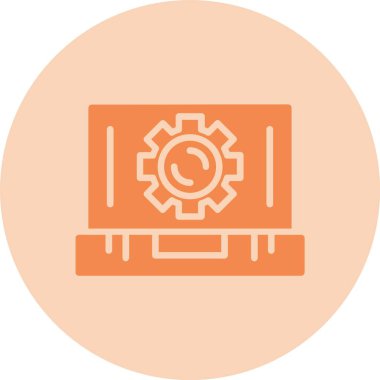 Ayarlar Glyph Çember Gradyan Simgesi