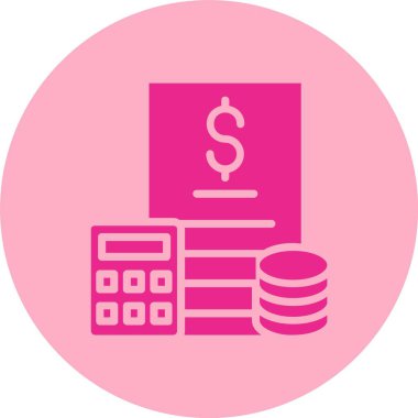 Bütçe Kabartma Çemberi Gradyan Simgesi