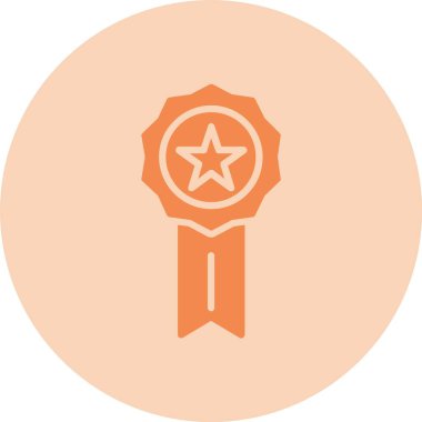 Ödül Kabartma Çemberi Gradyan Simgesi