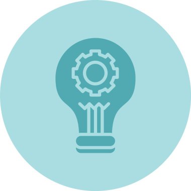 Yapay Zeka Kabartma Çemberi Gradyan Simgesi