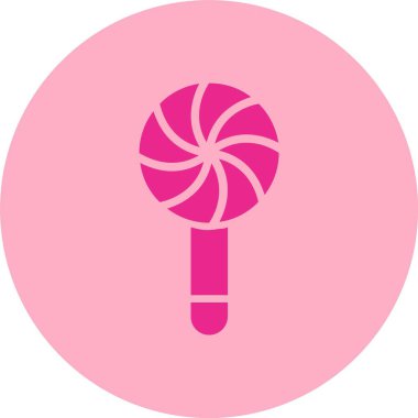 Lolipop Kabartma Çemberi Gradyan Simgesi