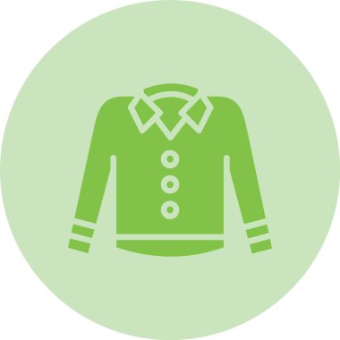 Gömlek Kabartma Çemberi Gradyan Simgesi