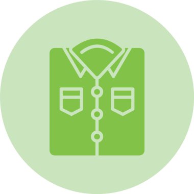 Gömlek Kabartma Çemberi Gradyan Simgesi