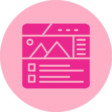 Web Tasarımı Kabartma Çemberi Gradyan Simgesi