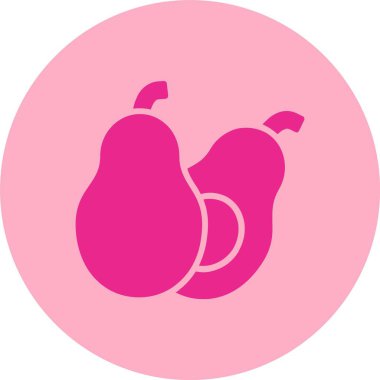 Avokado Kabartma Çemberi Gradyan Simgesi