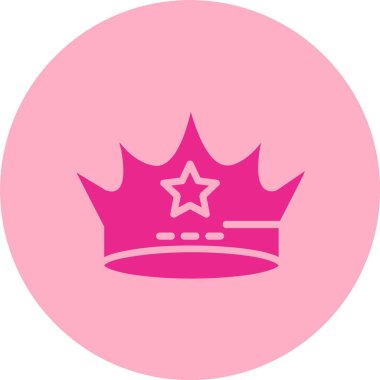 Crown Glyph Çember Gradyan Simgesi