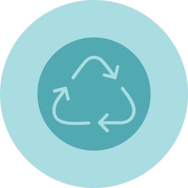 Kabartma Çemberi Gradyan Simgesi Geri Dönüşümü