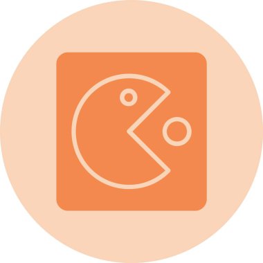 Retro Oyun Kabartma Çemberi Gradyan Simgesi