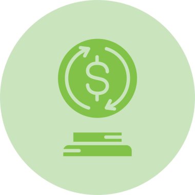 Değişim Oranı Kabartma Çemberi Gradyan Simgesi