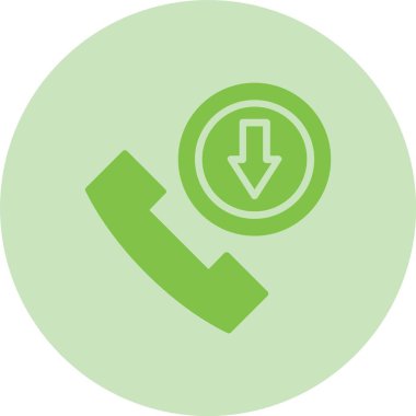 Gelen Çağrı Çemberi Gradyan Simgesi