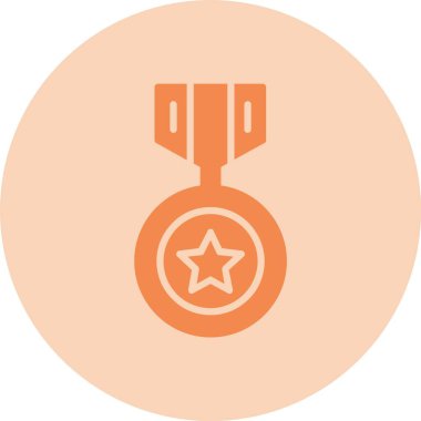 Madalya Kabartma Çemberi Gradyan Simgesi