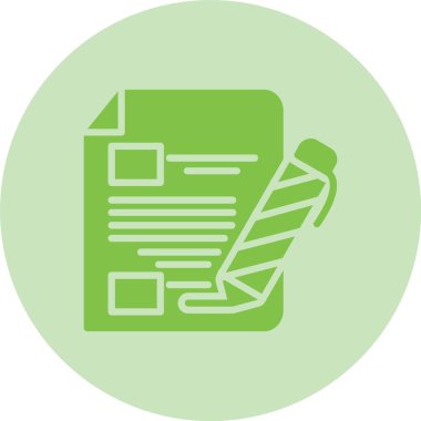 Glyph Çemberi Gradyan Simgesi Yaz