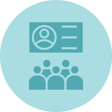 Seminer Çemberi Gradyan Simgesi