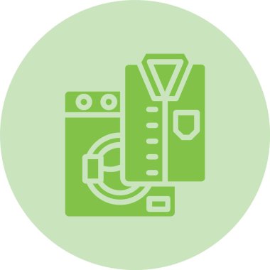 Çamaşır Kabartma Çemberi Gradyan Simgesi