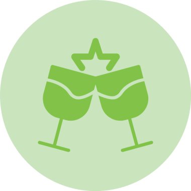 Glass Glyph Çember Gradyan Simgesi