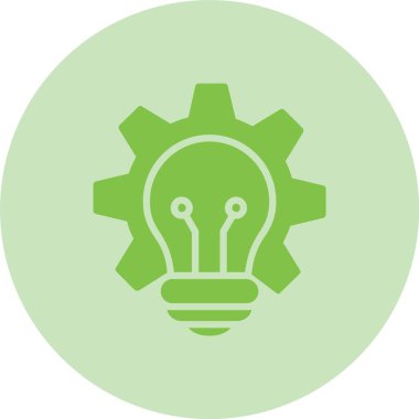 Ampul Kabartma Çemberi Gradyan Simgesi