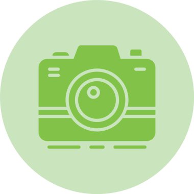 Fotoğraf Kamerası Kabartma Çemberi Gradyan Simgesi