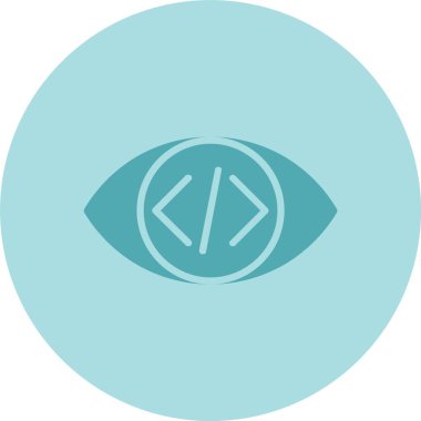 Göz Kabartma Çemberi Gradyan Simgesi