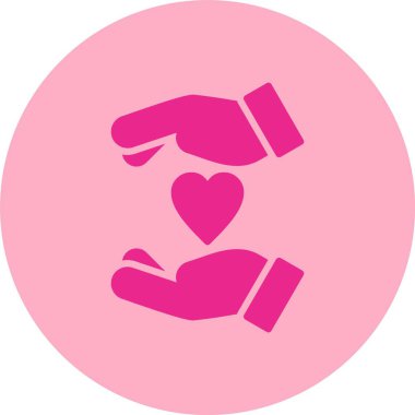 Bağış Kabartma Çemberi Gradyan Simgesi