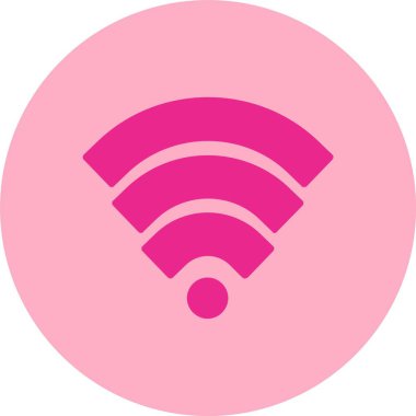 Wifi Kabartma Çemberi Gradyan Simgesi