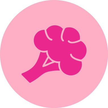 Brokoli Kabartma Çemberi Gradyan Simgesi