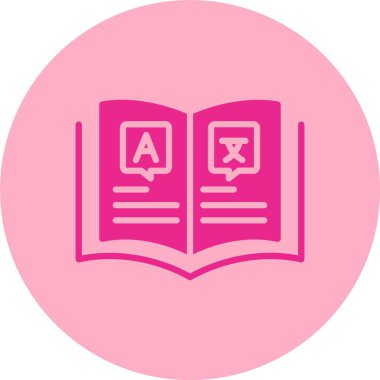 Sözlük Kabartma Çemberi Gradyan Simgesi