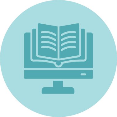 Çevrimiçi Eğitim Çemberi Gradyan Simgesi