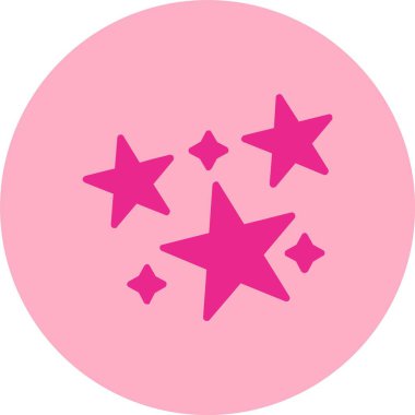 Yıldızlar Kabartma Çemberi Gradyan Simgesi