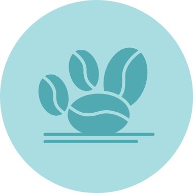 Fasulye Kabartma Çemberi Gradyan Simgesi