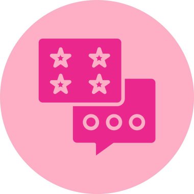 Konuşma Kabarcığı Kabartma Çemberi Grafik Simgesi