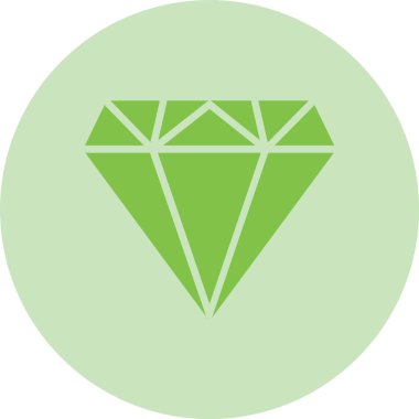 Daimond Kabartma Çemberi Gradyan Simgesi