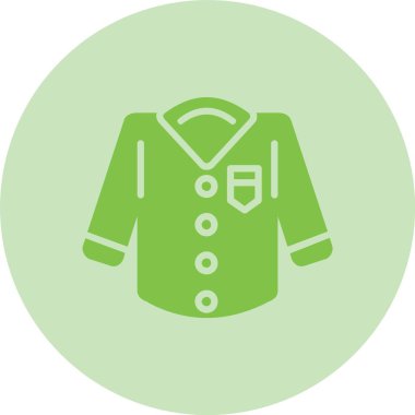 Gömlek Kabartma Çemberi Gradyan Simgesi