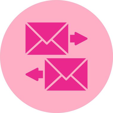 Postaları Değiştir Kabartma Çemberi Gradyan Simgesi