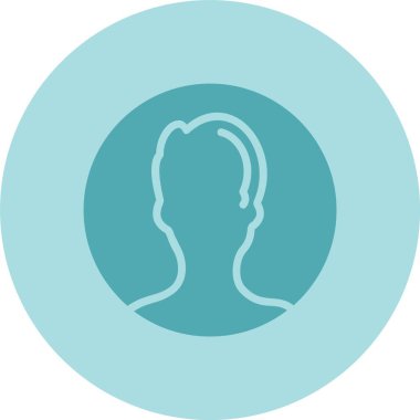 Kullanıcı Kabartma Çemberi Gradyan Simgesi