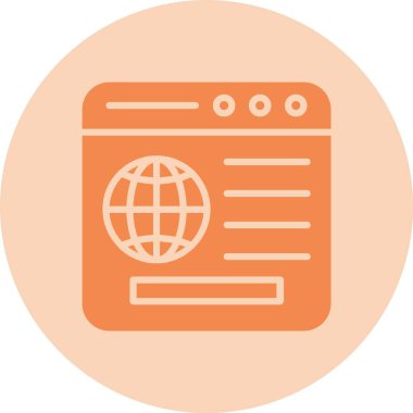 Tarayıcı Kabartma Çemberi Gradyan Simgesi