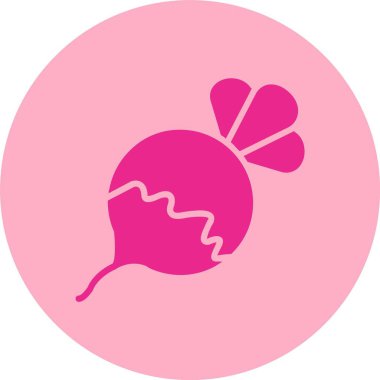 Şalgam Kabartma Çemberi Gradyan Simgesi