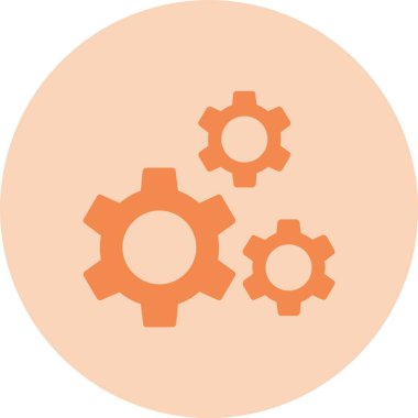 Mekanik Kabartma Çemberi Gradyan Simgesi