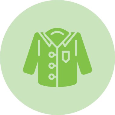 Gömlek Kabartma Çemberi Gradyan Simgesi