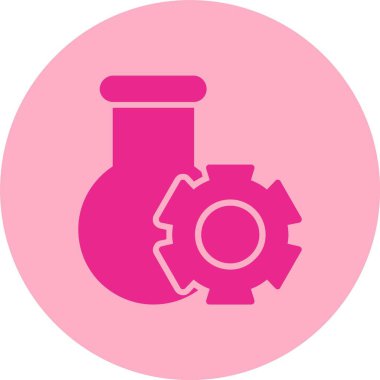 Deney Kabartma Çemberi Gradyan Simgesi